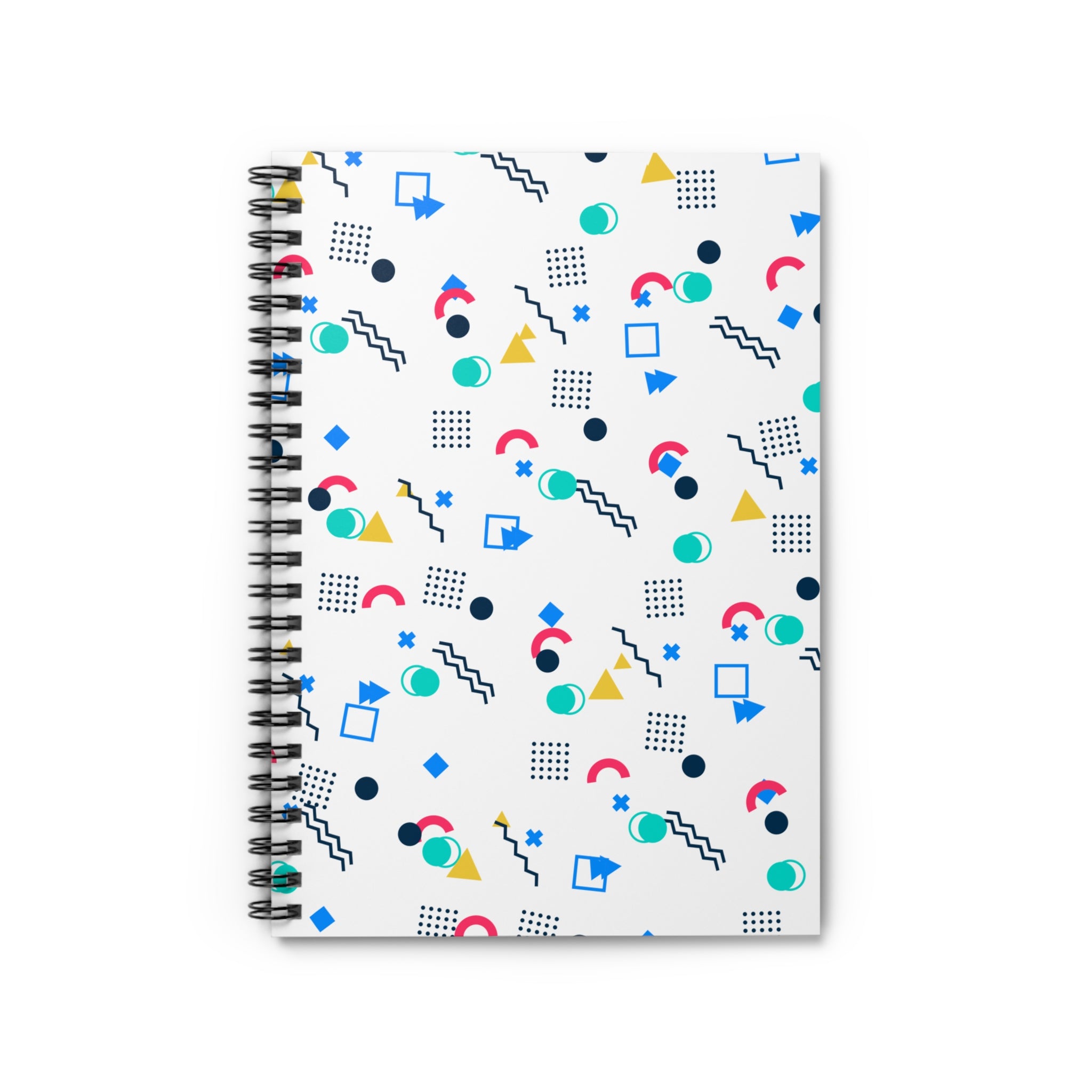 Colorful Geometric Pattern Spiral Notebook | Ruled Journal