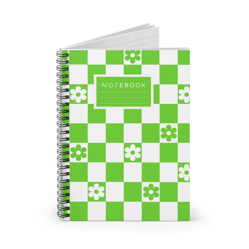 Green Spiral Notebook — Ruled Journal