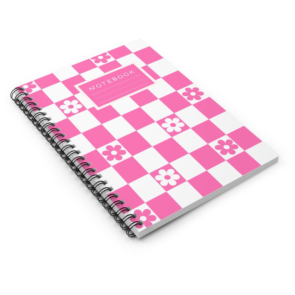 Pink  Spiral Notebook – Ruled Notes Journal