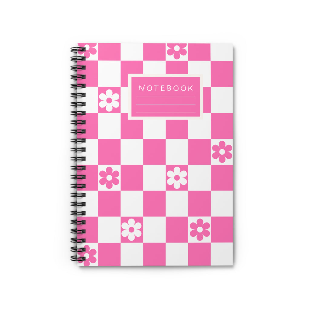 Pink  Spiral Notebook – Ruled Notes Journal