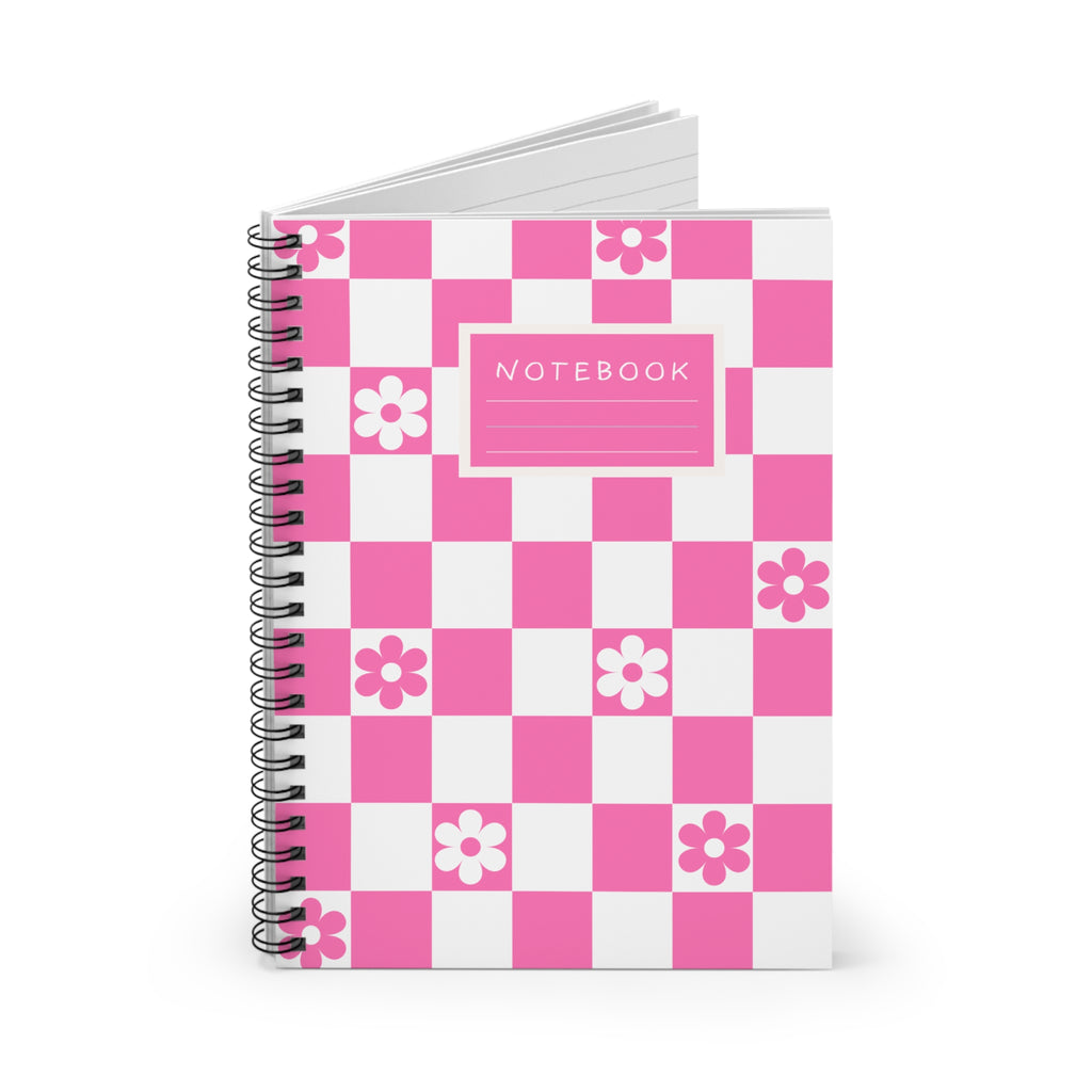 Pink  Spiral Notebook – Ruled Notes Journal