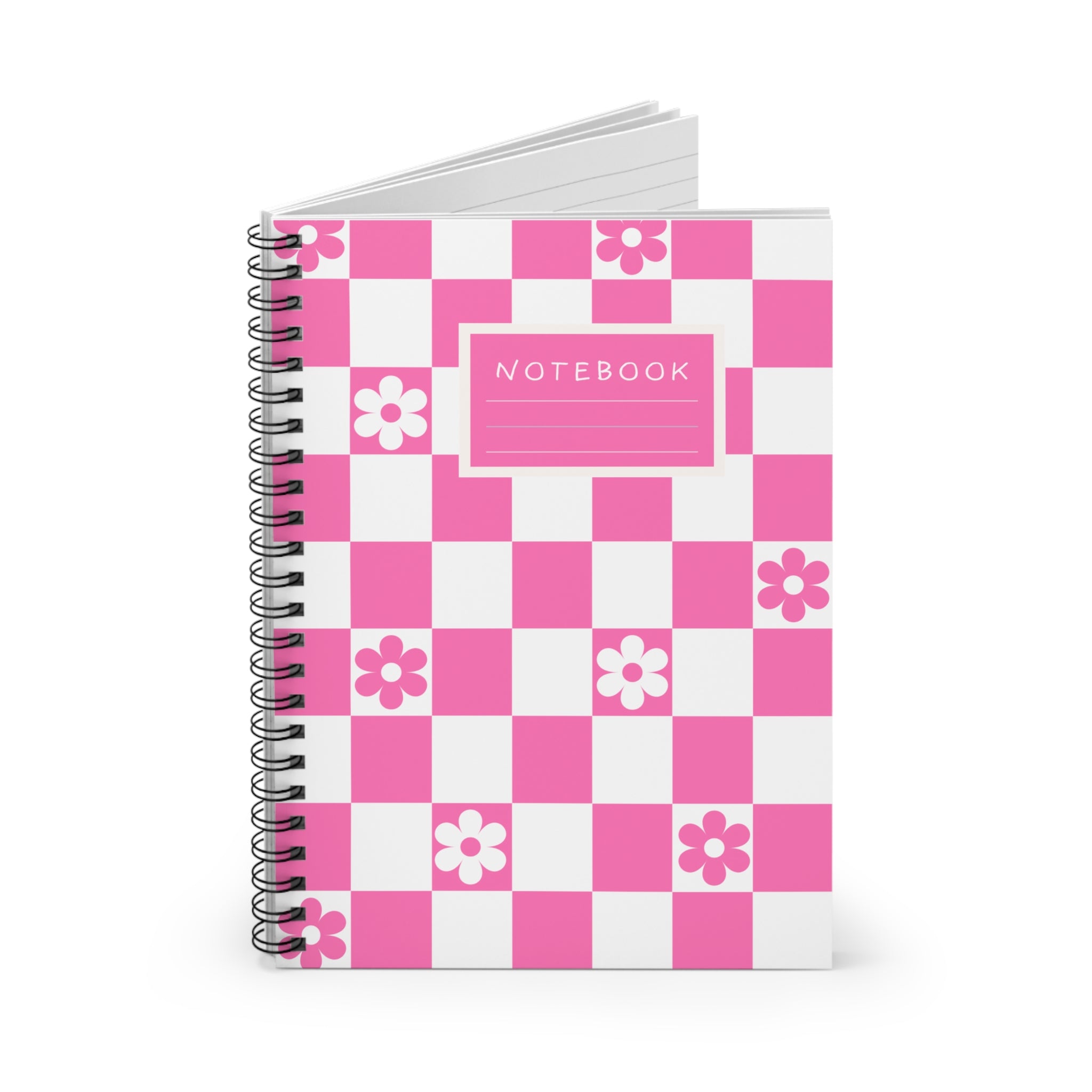 Pink  Spiral Notebook – Ruled Notes Journal