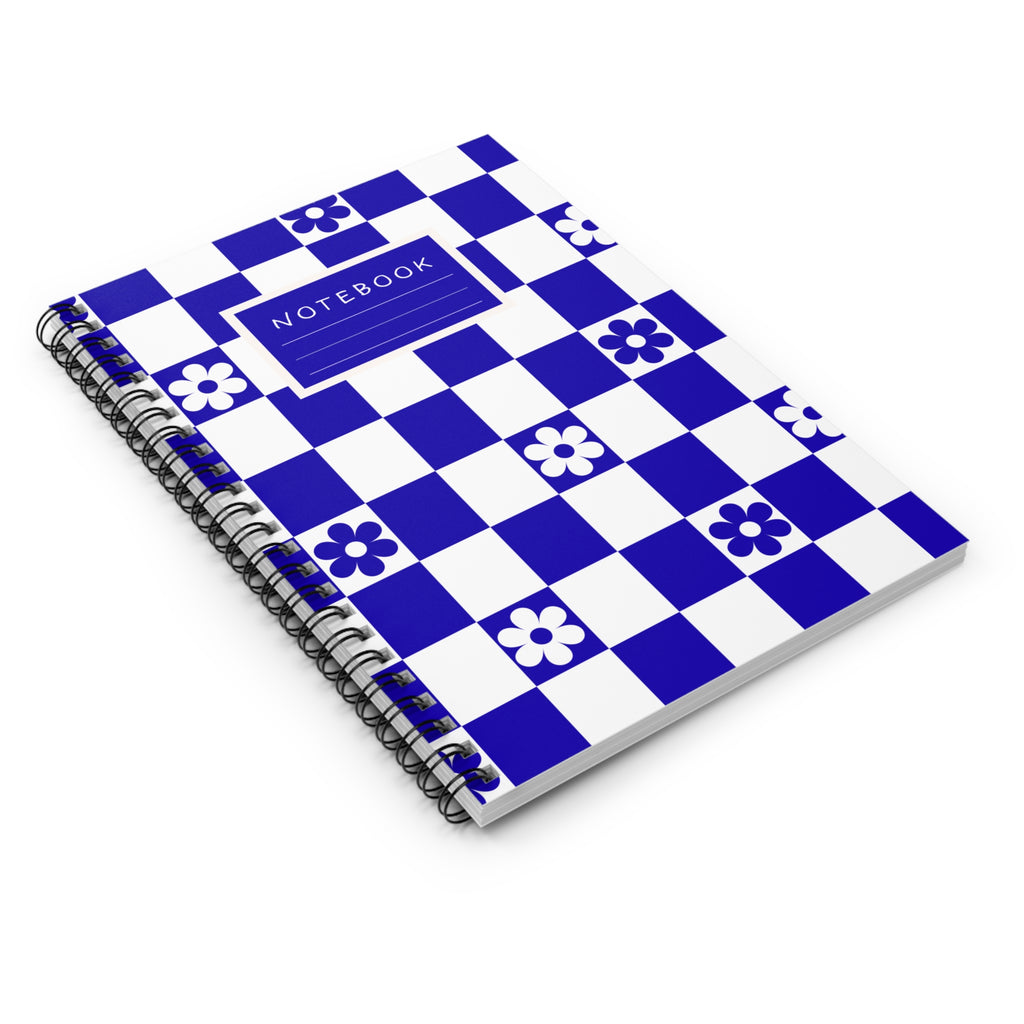 Blue  Spiral Notebook — 'Notebook' Ruled Journal