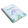 Dolphin Watercolor Spiral Notebook — Ruled Lined Journal for Kids & Ocean Lovers