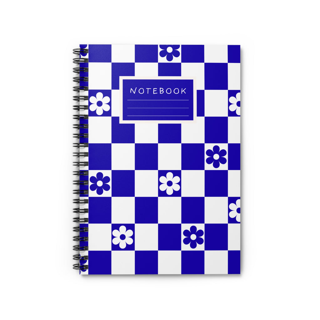 Blue  Spiral Notebook — 'Notebook' Ruled Journal