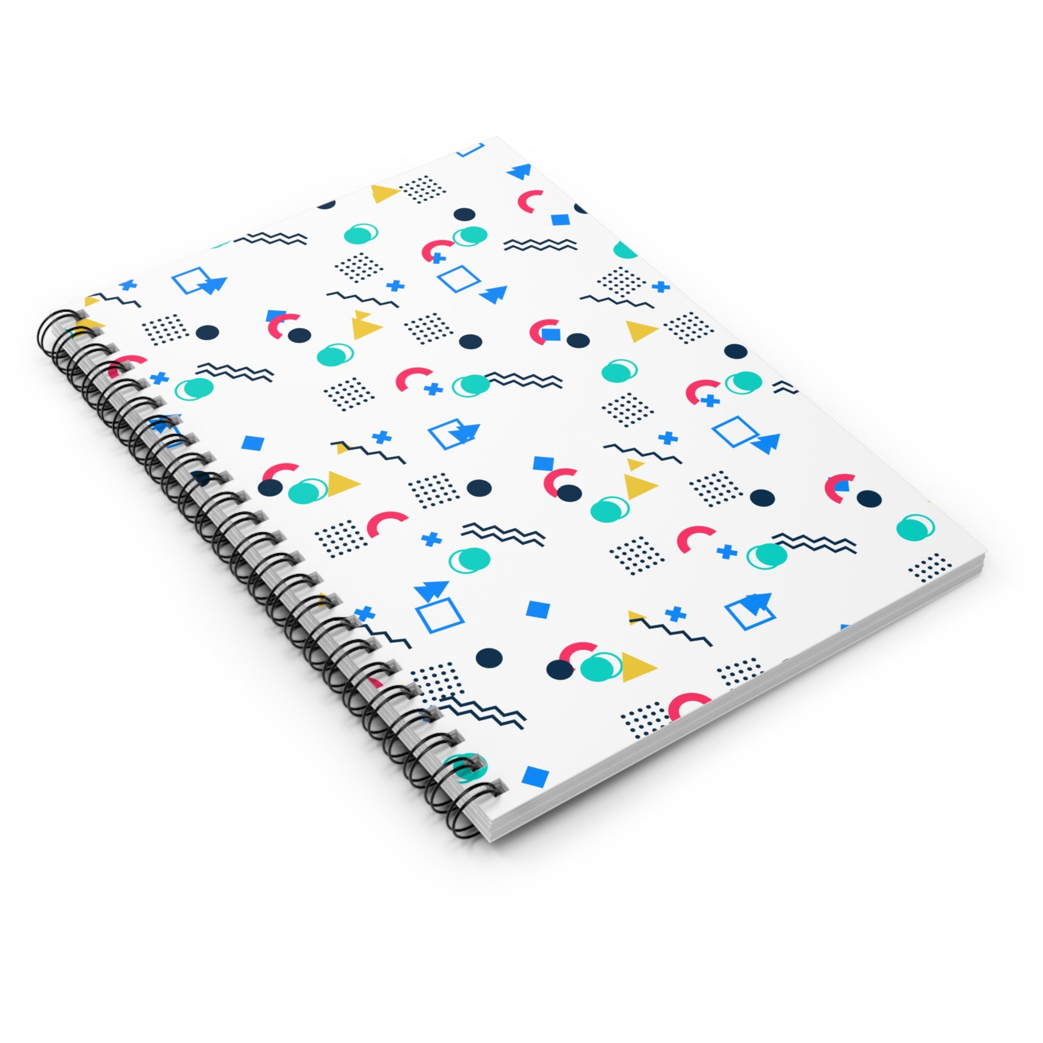 Colorful Geometric Pattern Spiral Notebook | Ruled Journal